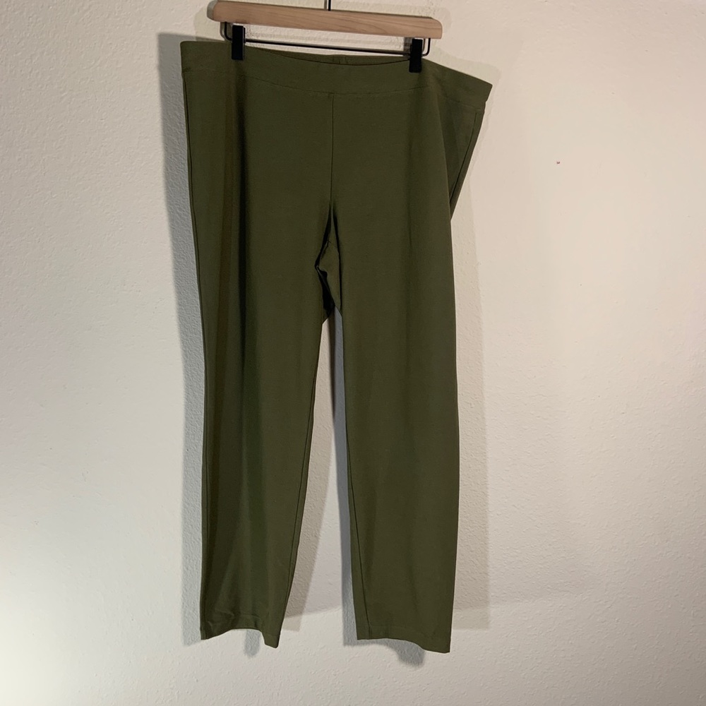 Eileen Fisher Viscose Stretch Knit Pants 1X